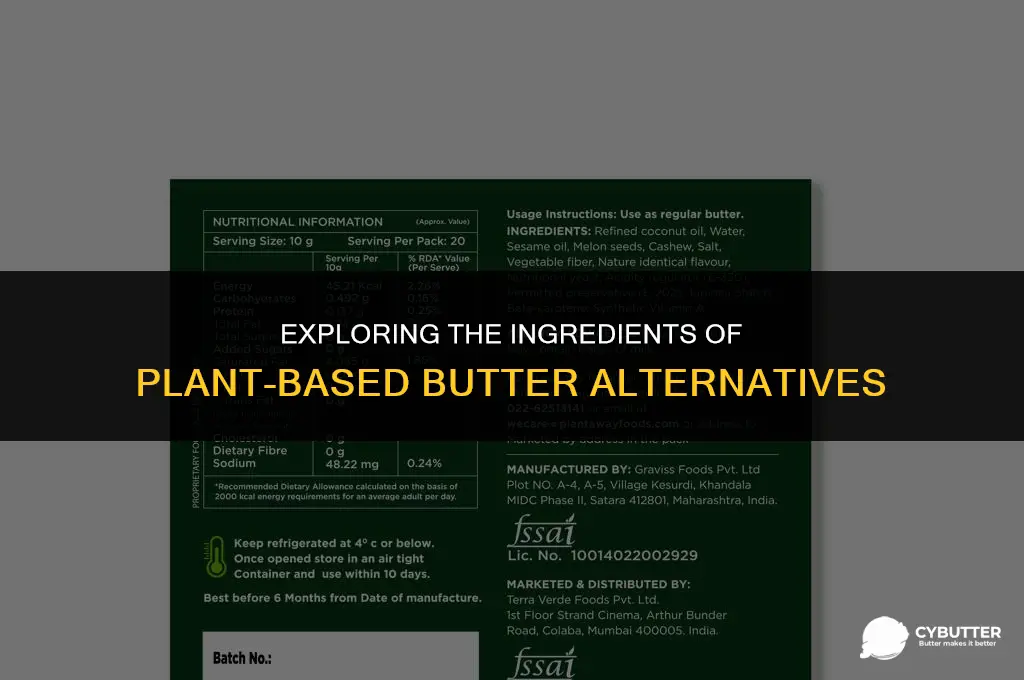 what is plant based butter made of