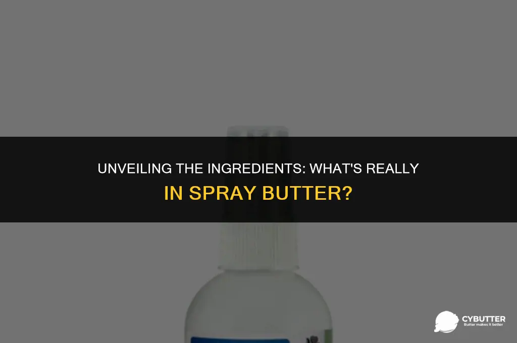 what is spray butter made of
