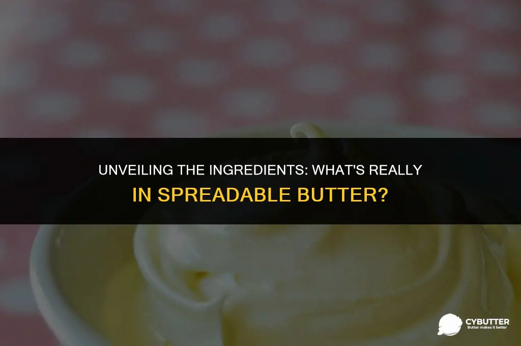 what is spreadable butter made of