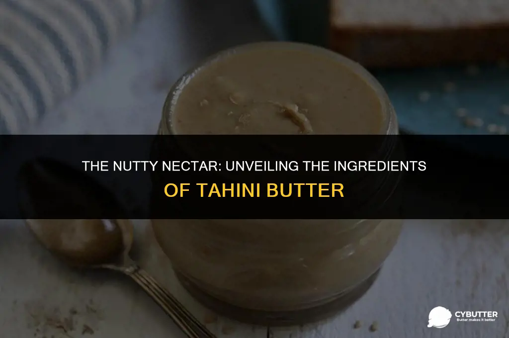what is tahini butter made of