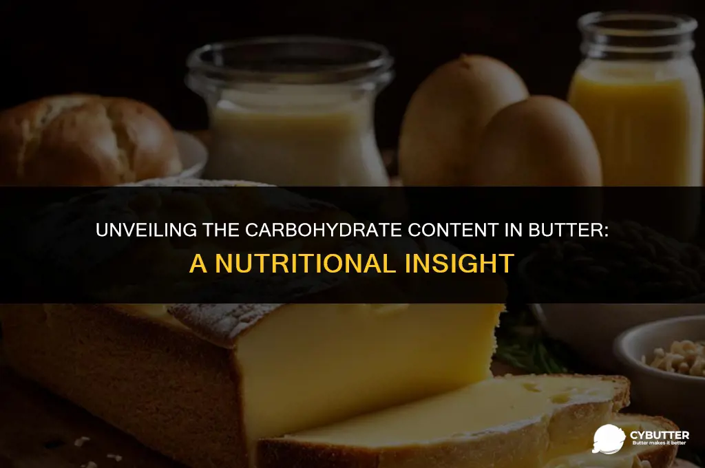 what is the carbohydrate in butter