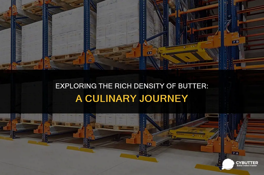 what is the density of butter