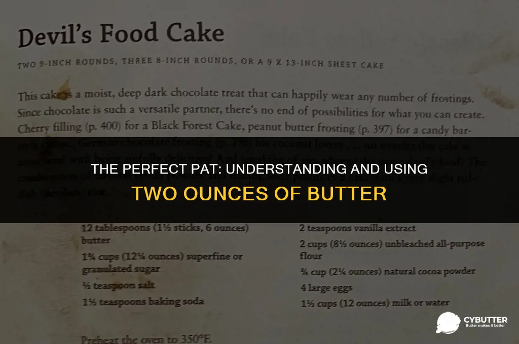 what is two ounces of butter