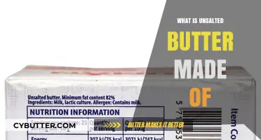 Unveiling the Simplicity: What's Really in Unsalted Butter?
