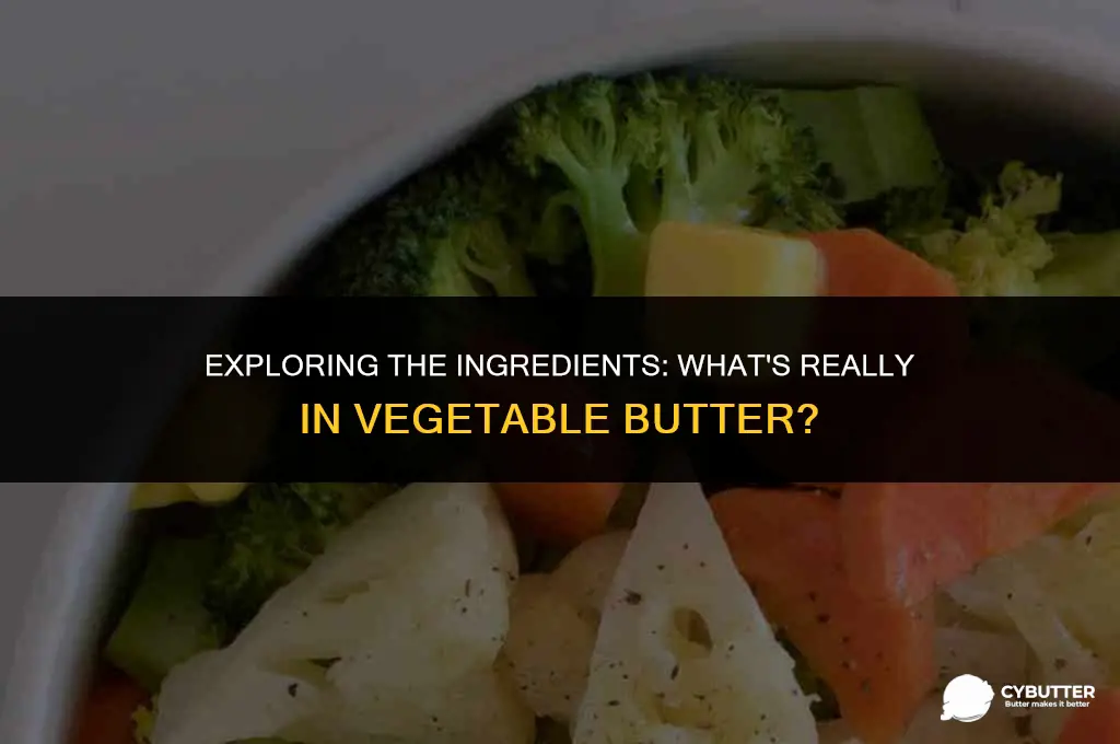 what is vegetable butter made from