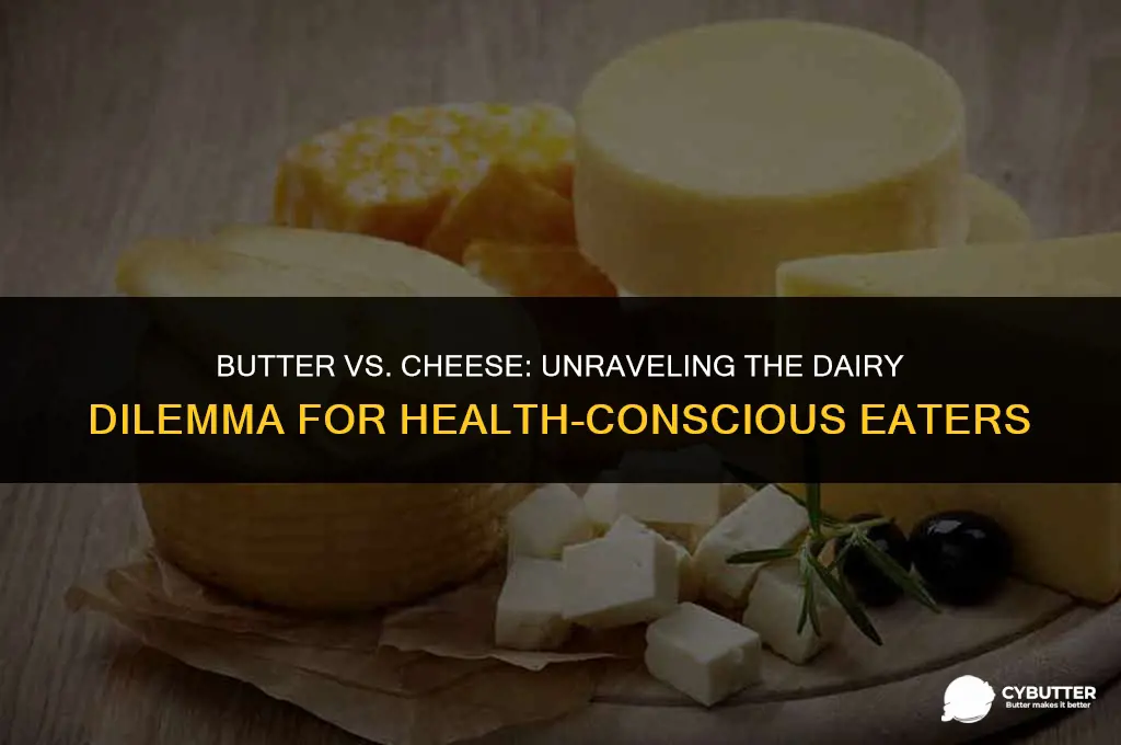 what is worse butter or cheese
