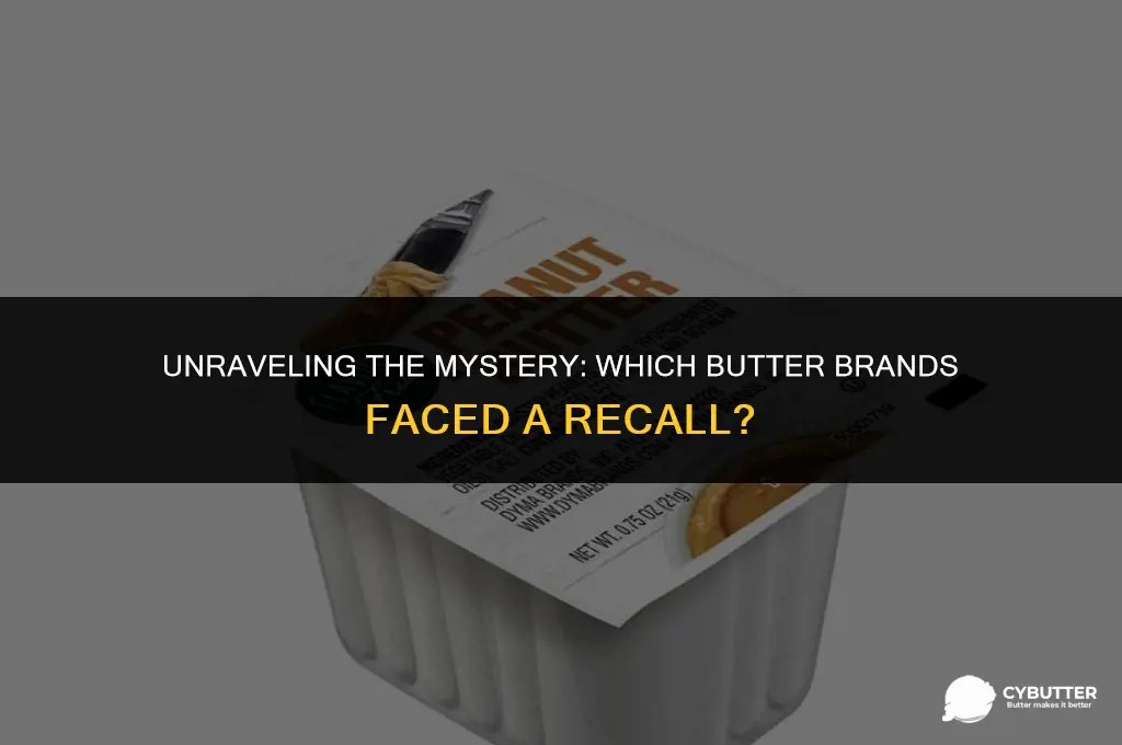 what kind of butter was recalled