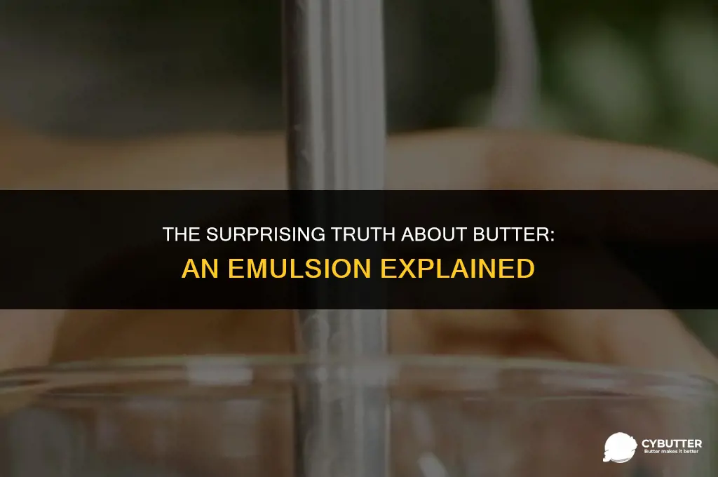 what kind of emulsion is butter