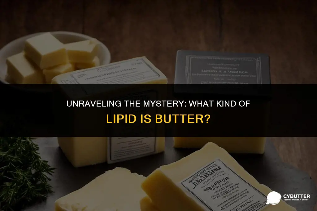 what kind of lipid is butter