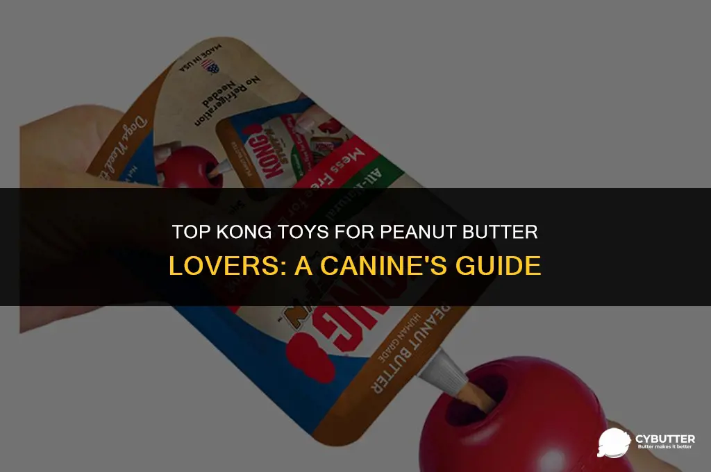 what kong toys are good for peanut butter