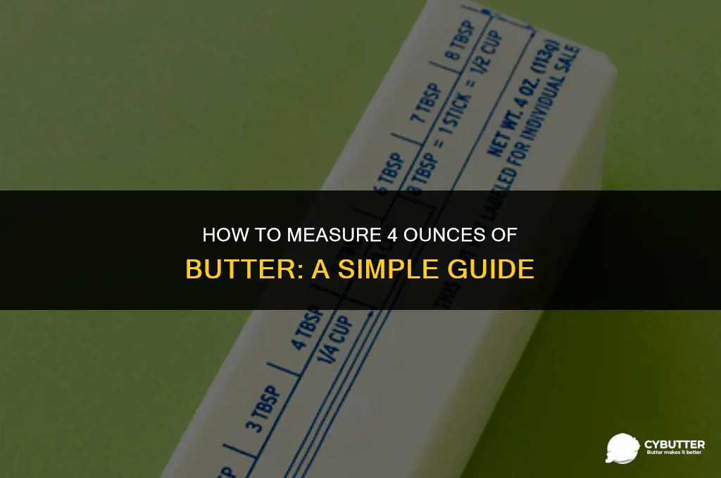 what measurement is 4 oz butter