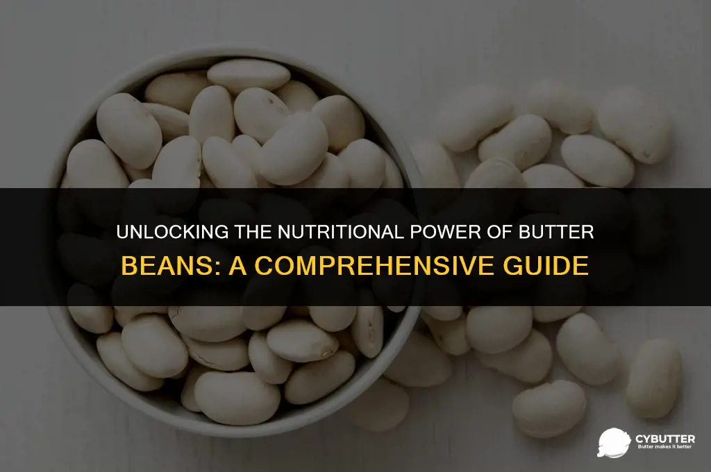 what nutrients are in butter beans
