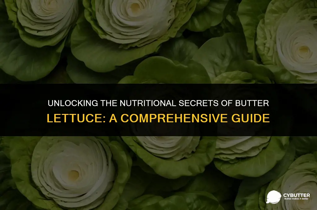 what nutrients are in butter lettuce