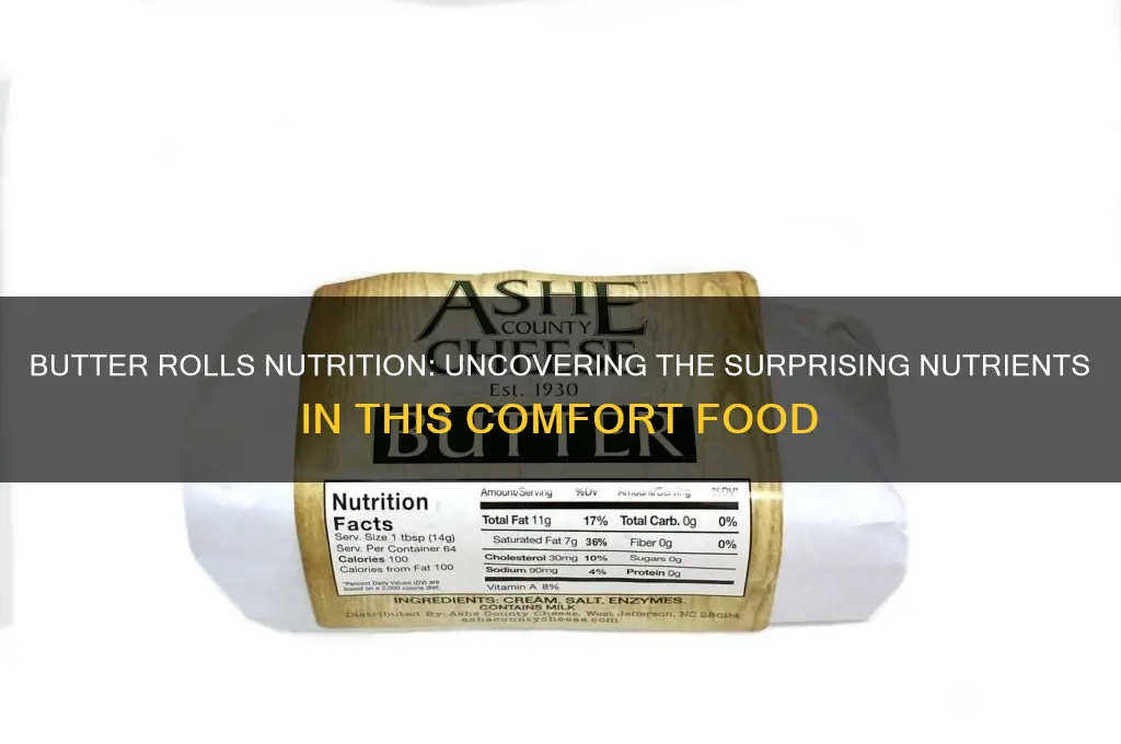 what nutrients do you get from butter rolls