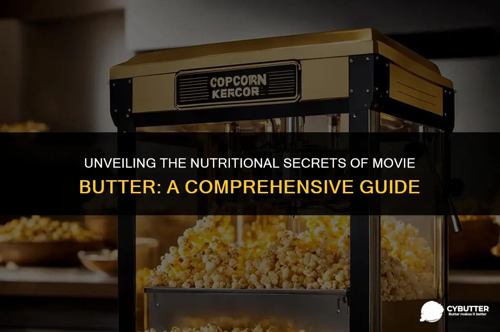 what nutrients does movie butter contain