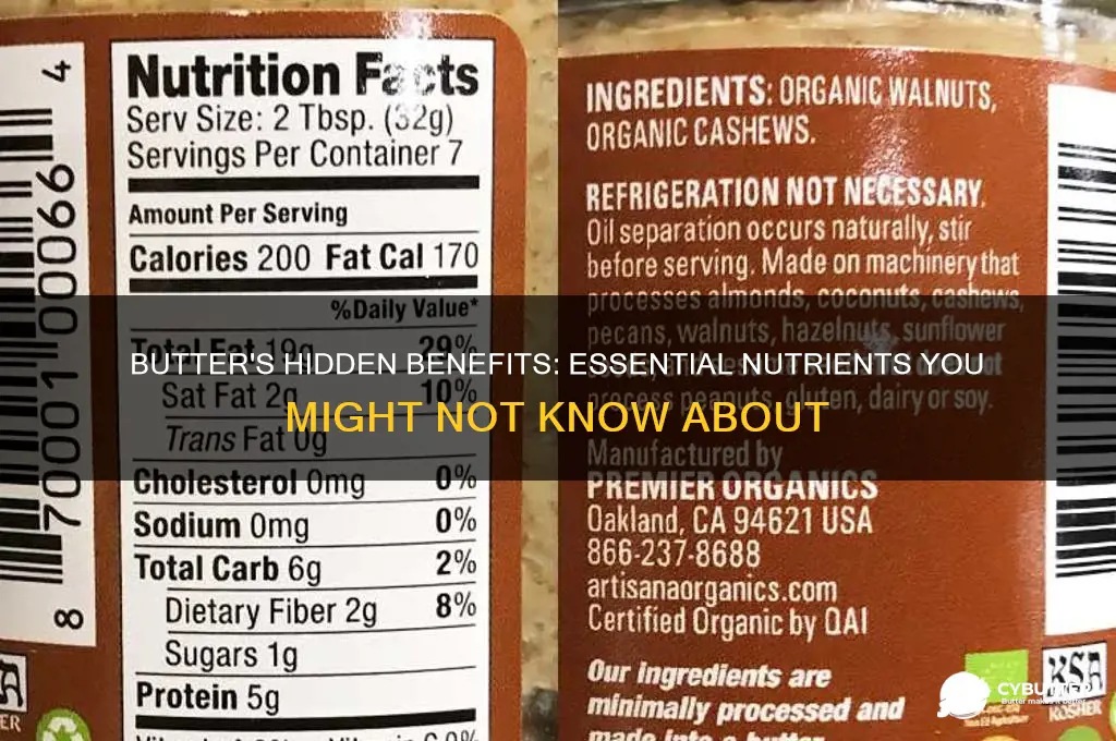 what nutrients you get from butter