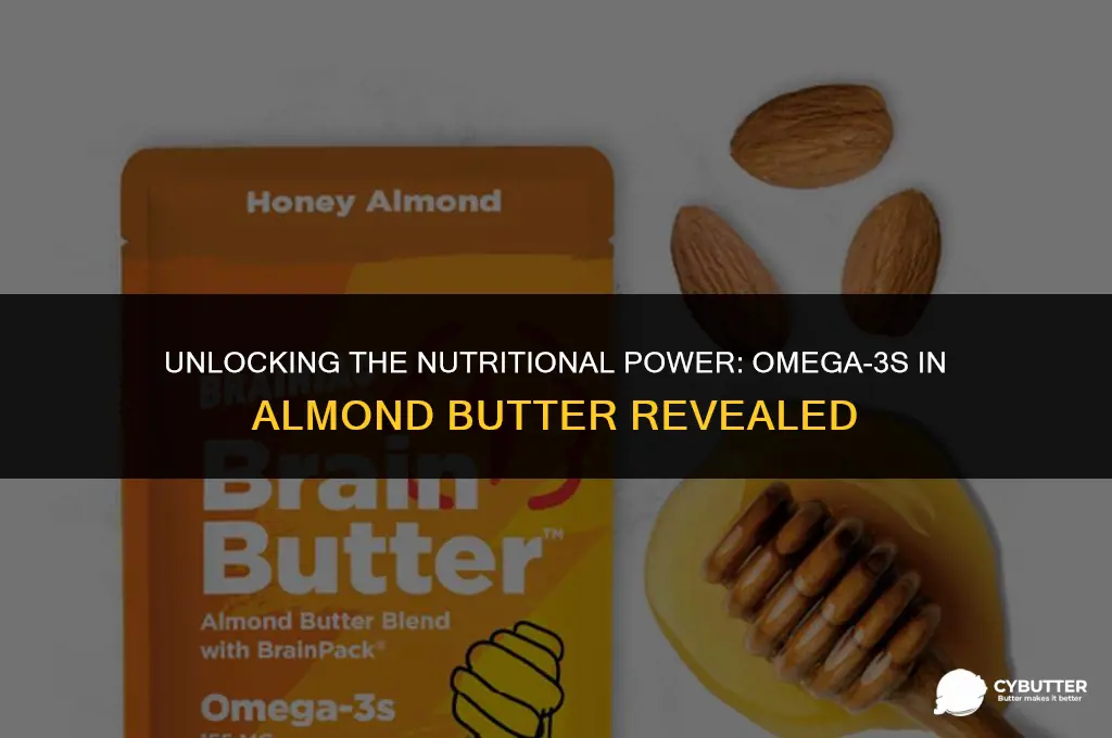 what omega is in almonds butter