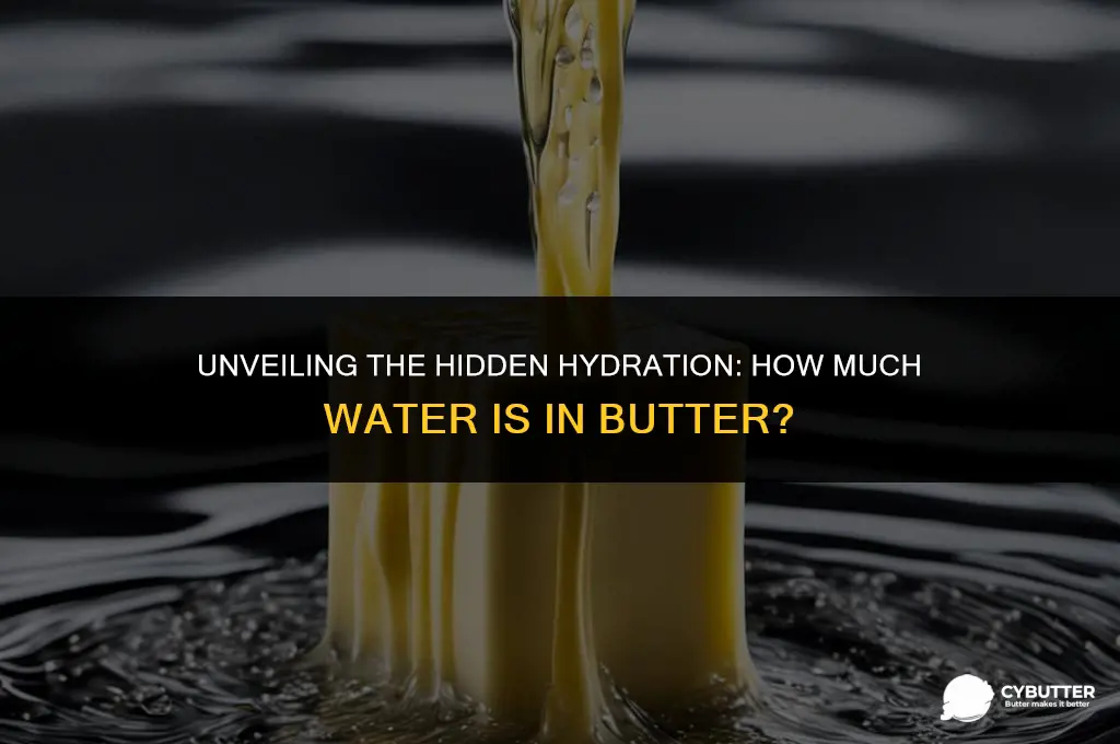 what percent of butter is water