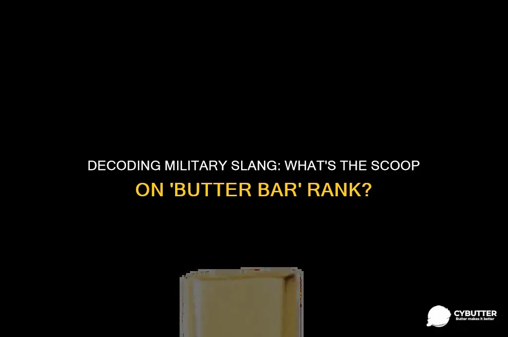 what rank is a butter bar