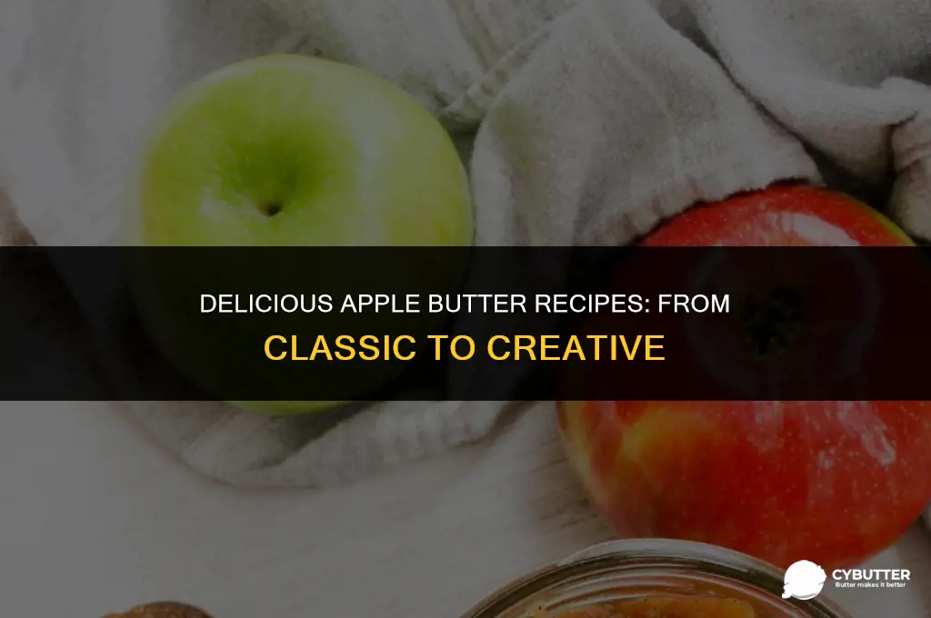 what recipes calls for apple butter