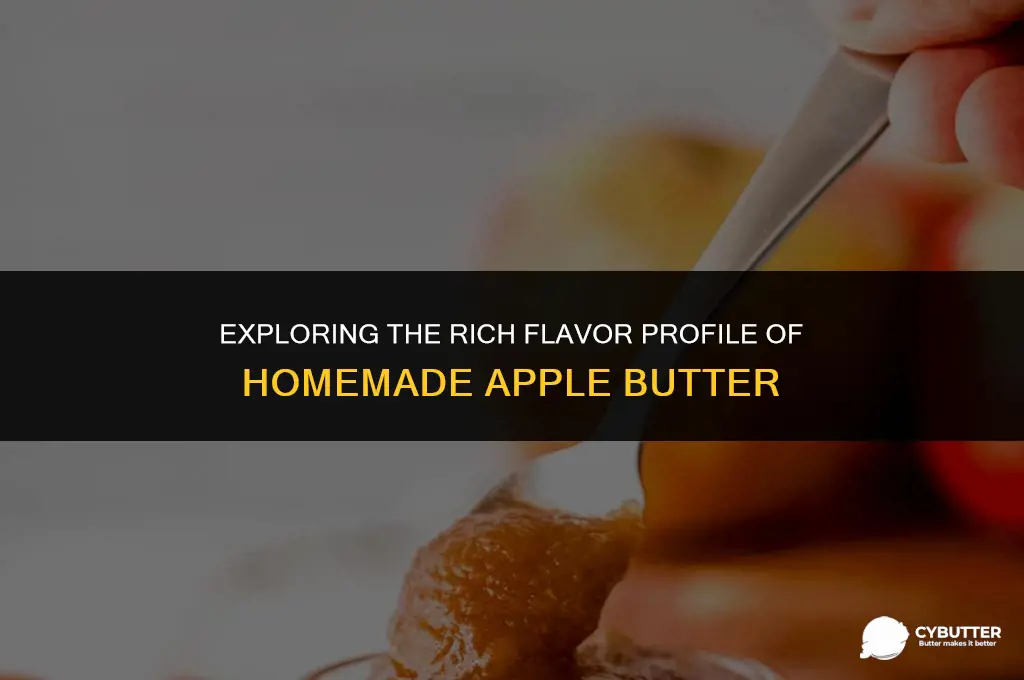 what should apple butter taste like