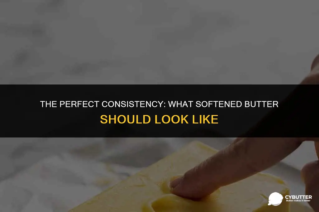 what should softened butter look like