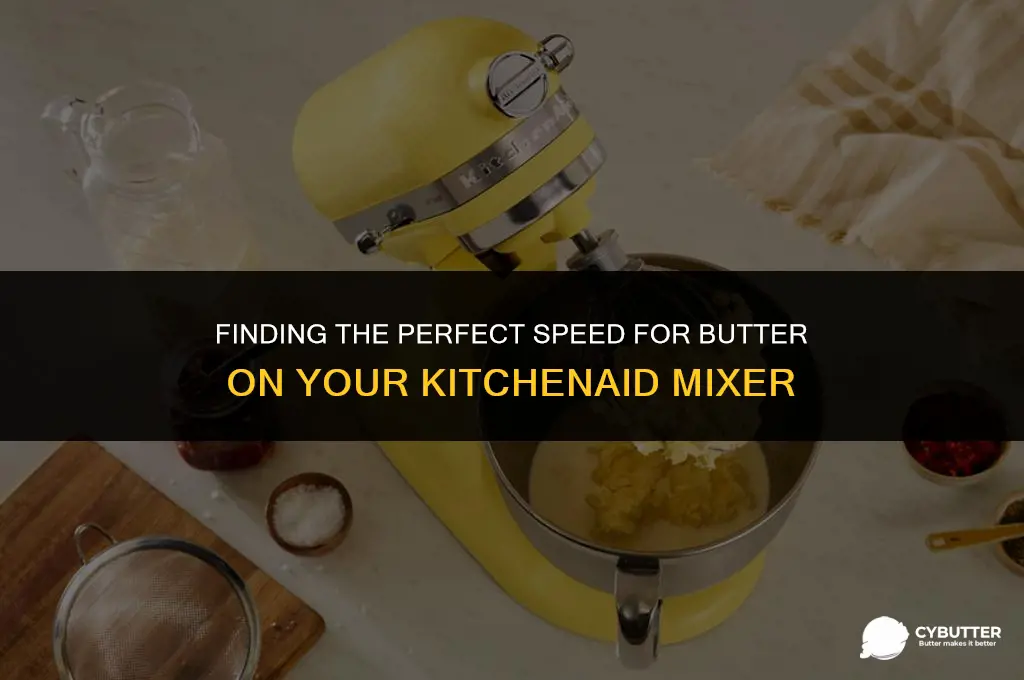 what speed on kitchenaid for butter