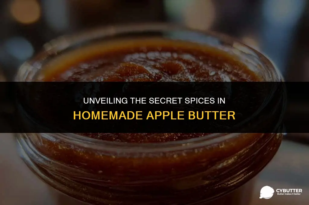 what spices are in apple butter