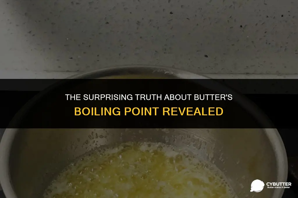 what temp does butter boil at