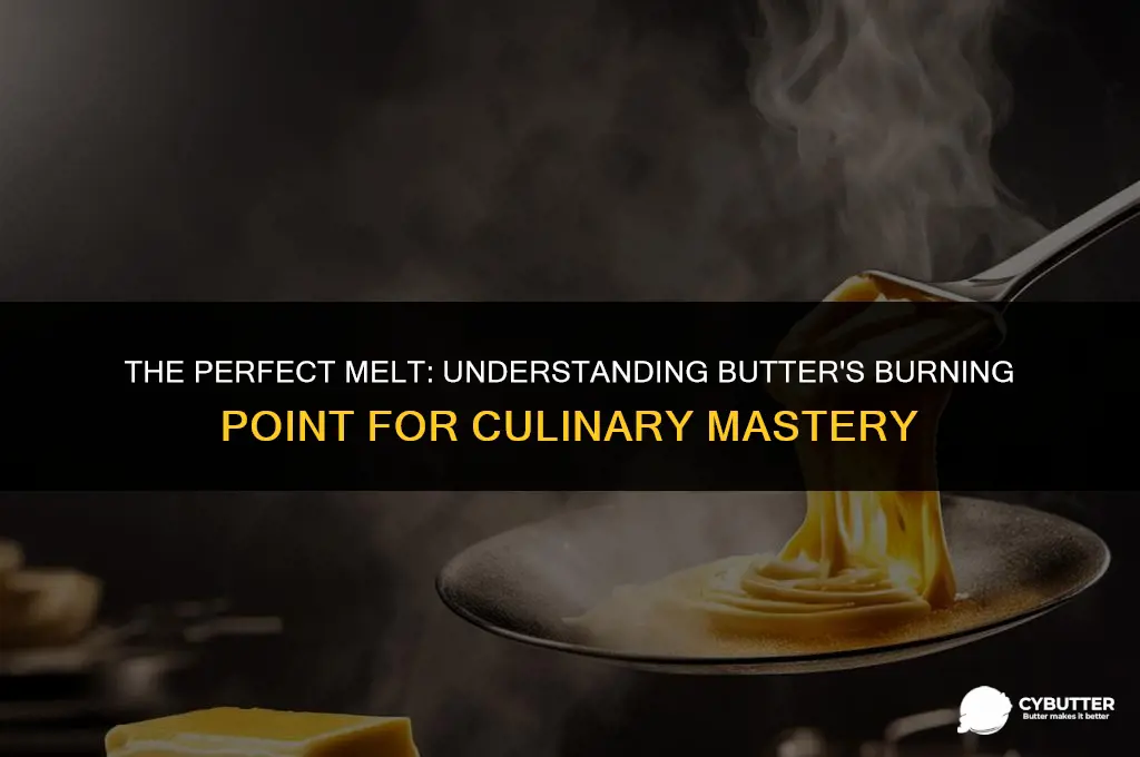 what temp does butter burn at