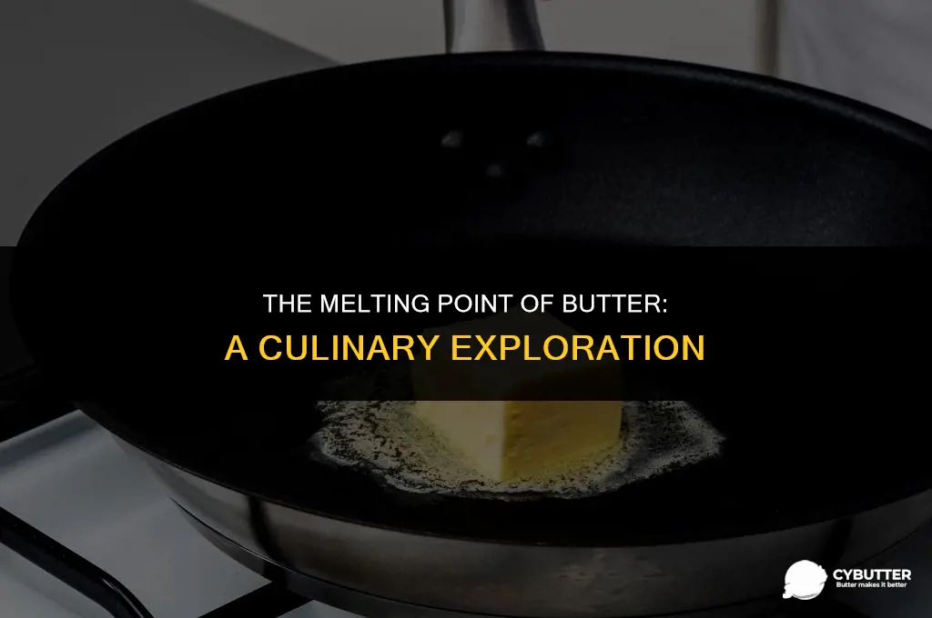 what temp does butter melt at