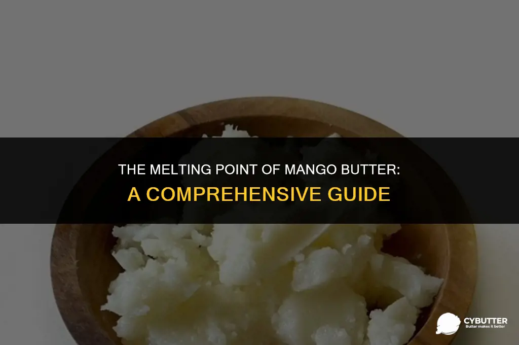 what temp does mango butter melt