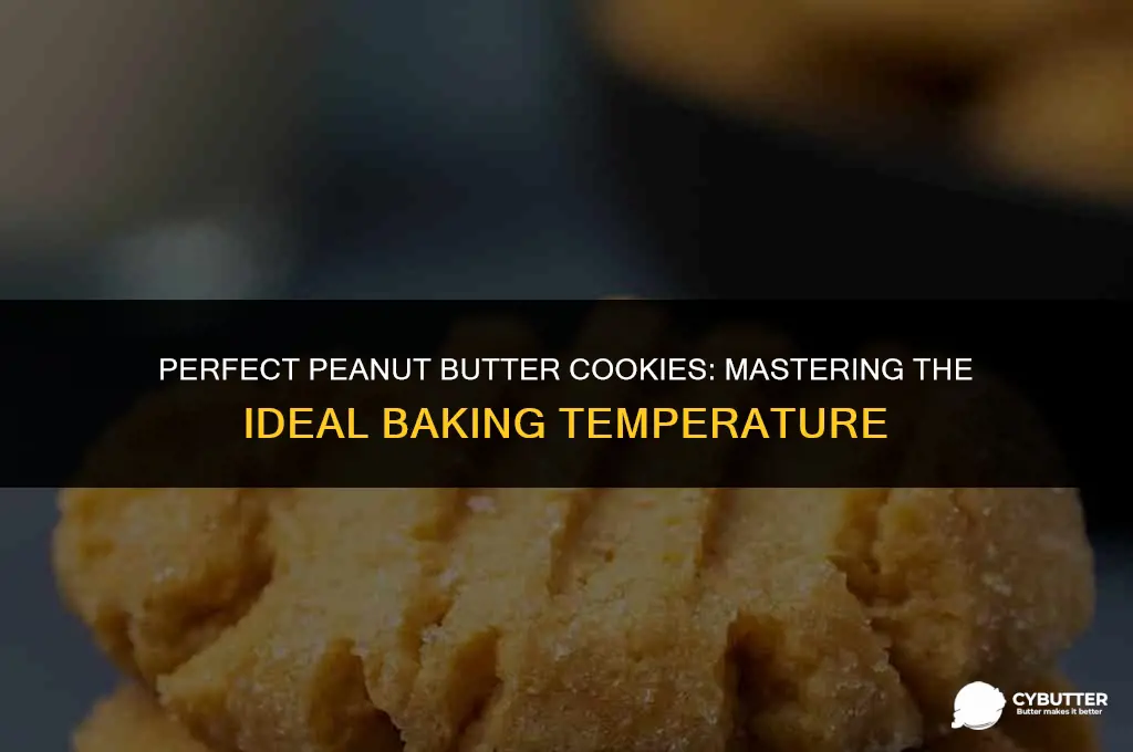 what temp to cook peanut butter cookies