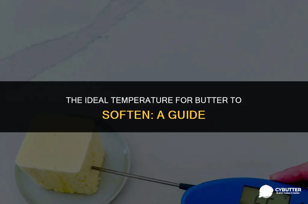 what temperature does butter soften at