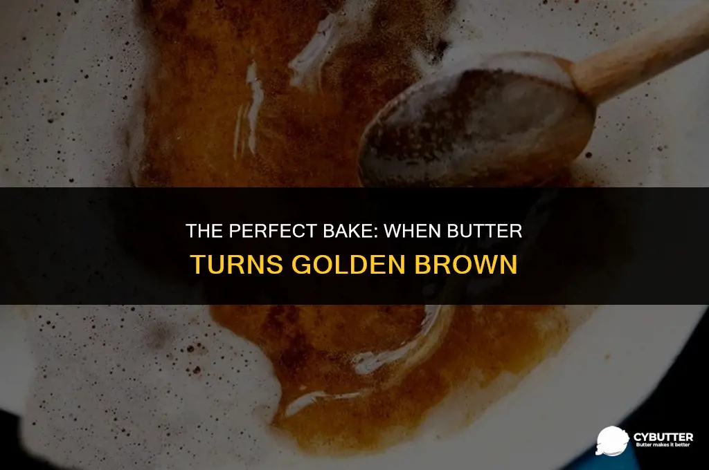 what temperature does butter turn brown