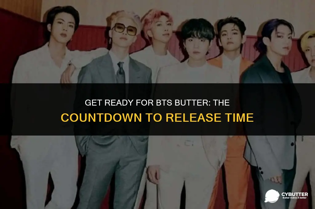 what time does bts butter release