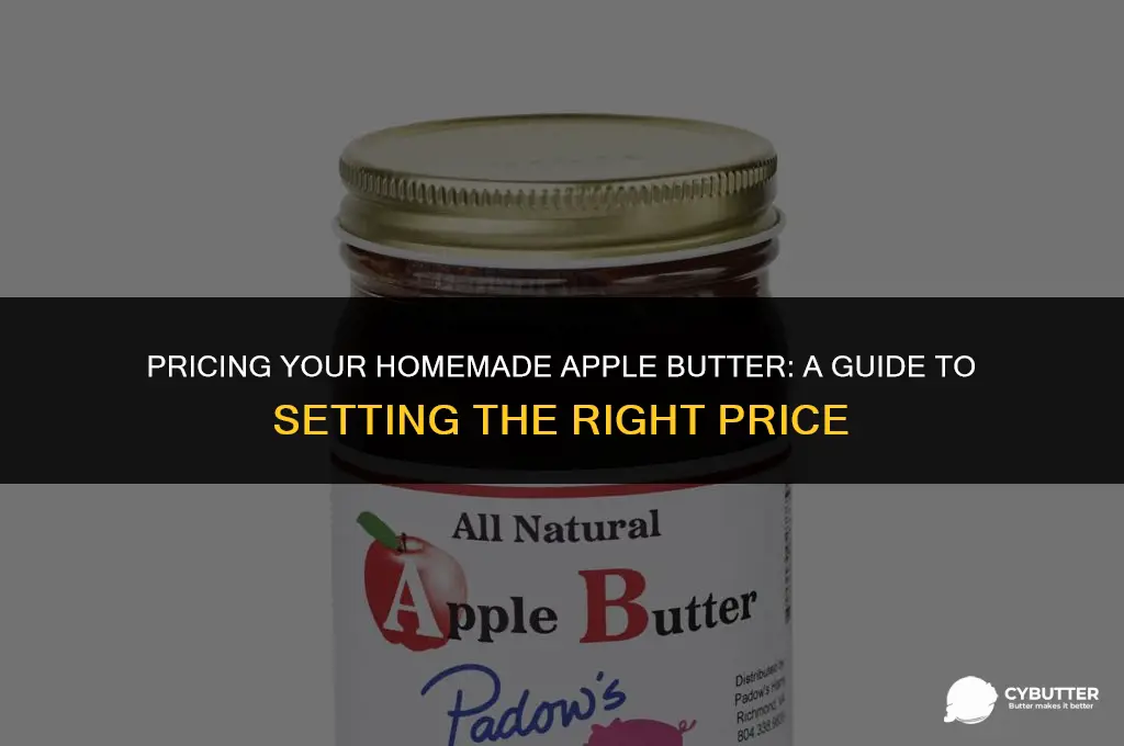 what to charge for apple butter