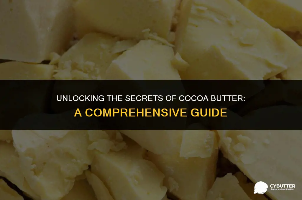 what to do with cocoa butter