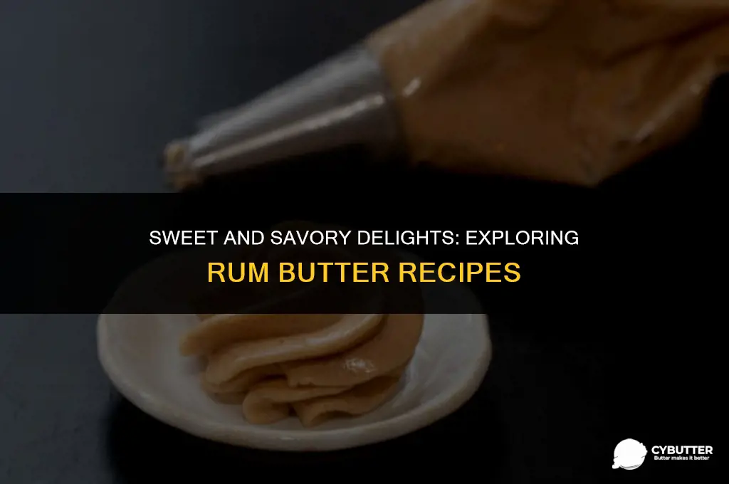 what to do with rum butter