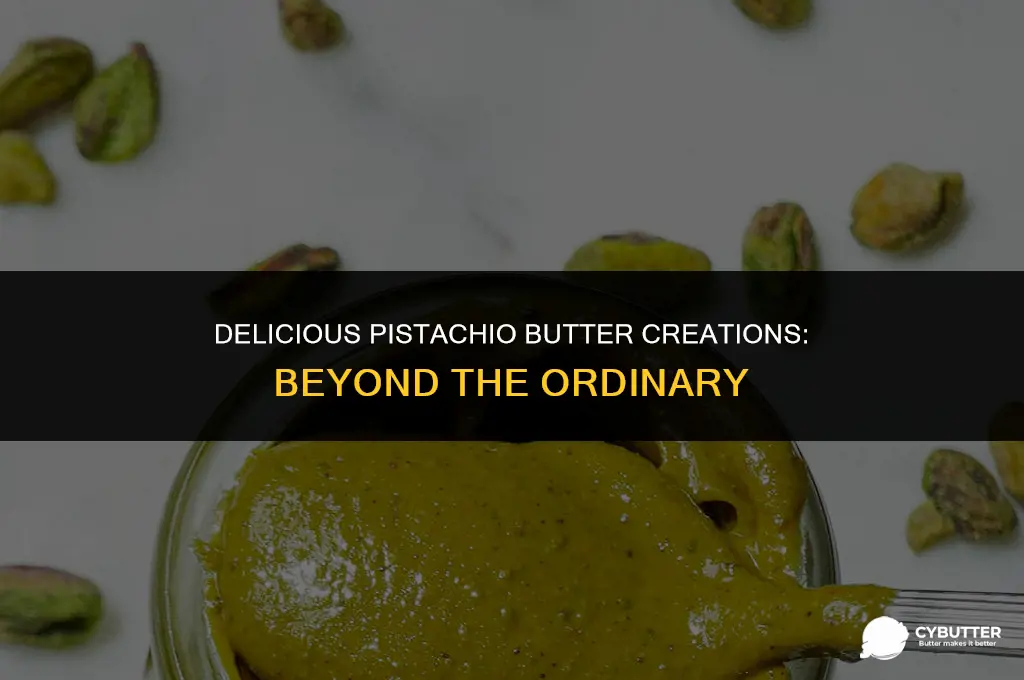 what to make with pistachio butter