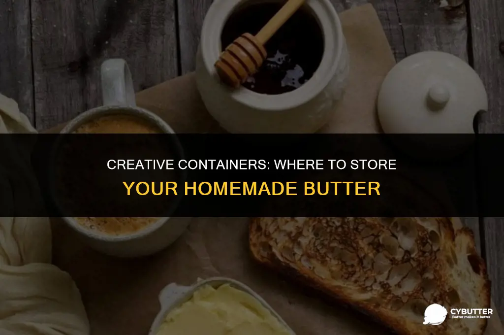what to put homemade butter in