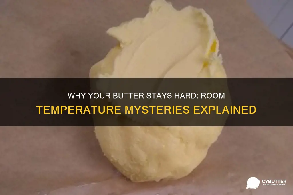 when butter doesnt get soft at room temperature