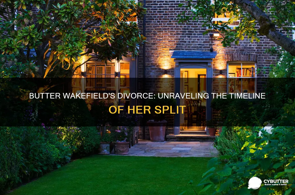 when did butter wakefield get divorced