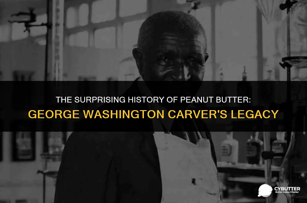 when did george washington carver invent peanut butter