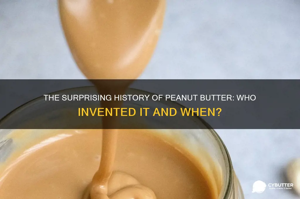 when did peanut butter get invented