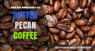When Does Dunkin' Donuts Offer Butter Pecan Coffee?