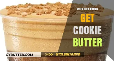 When Does Dunkin’ Donuts Introduce Cookie Butter to Their Menu?
