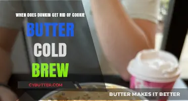 Dunkin's Cookie Butter Cold Brew: Seasonal Availability and Removal Date