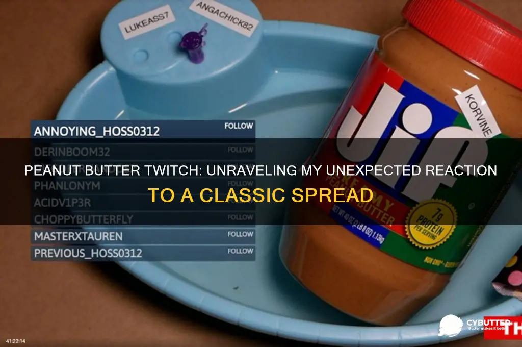 when i eat peanut butter i get a twitch