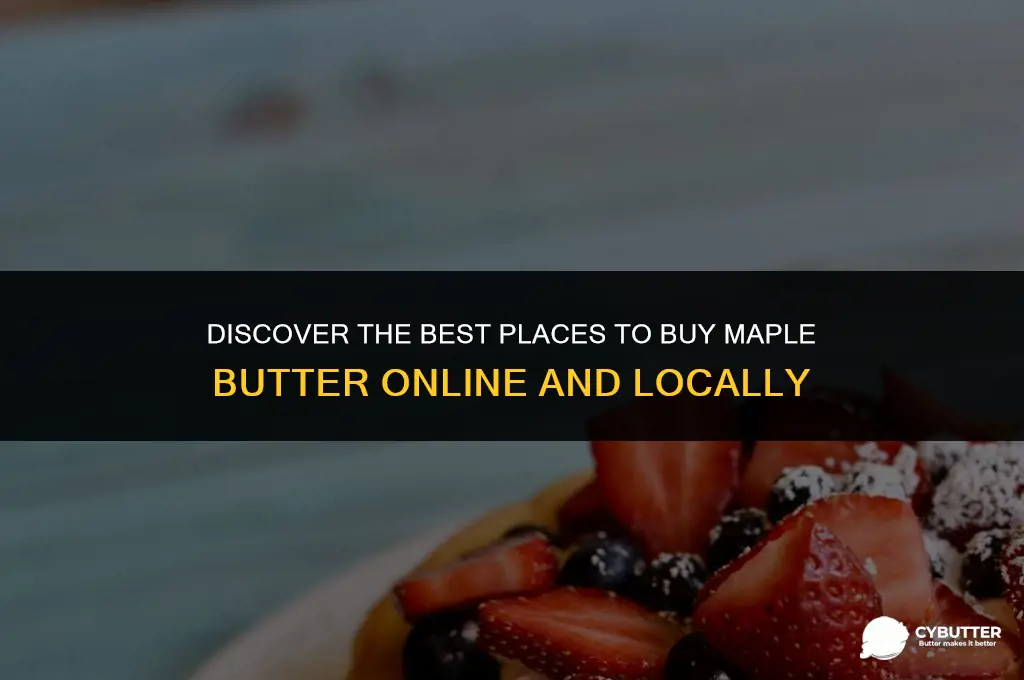 where can i buy maple butter